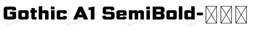 Gothic A1 SemiBold字体转换